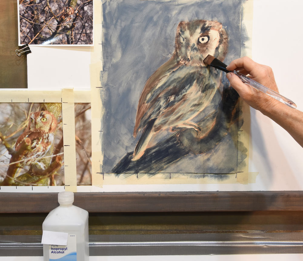 How to Paint a Screech Owl in Pastel, with Tracey Maras