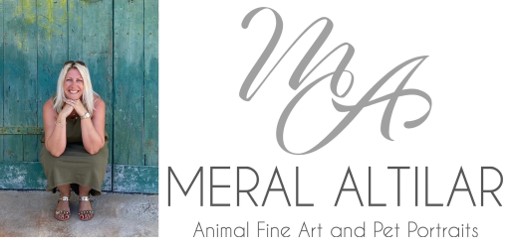 Meral's stylish signature with branding.