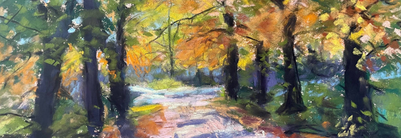 Painting A Colourful Scene On Light And Dark Pastel Paper, with Dawn Limbert