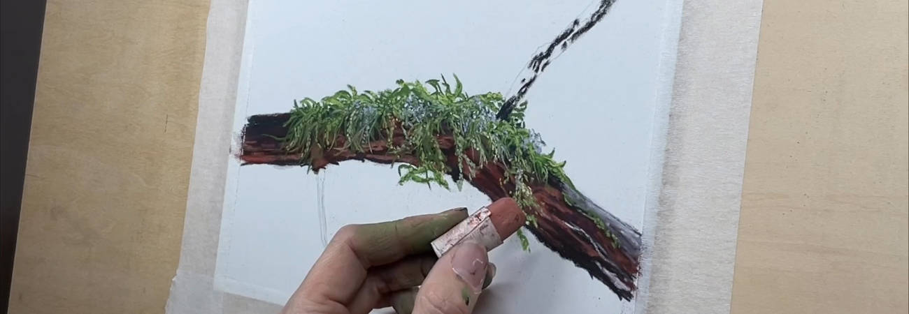 A Mossy Branch with Meral Altilar
